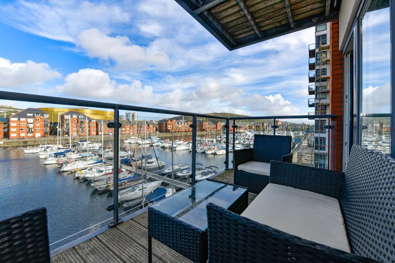 Just Stay Wales - Meridian Wharf, Marina View - 2 Bed Apartment Swansea Exterior foto